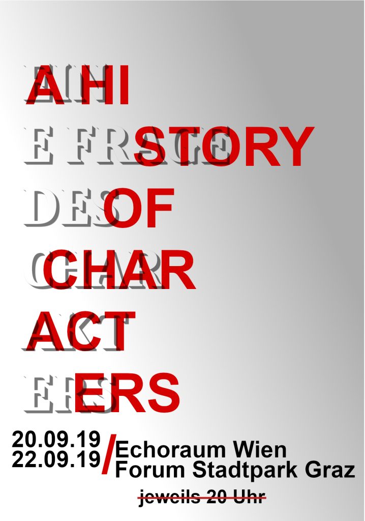 A History of Characters flier