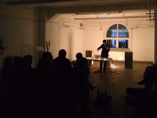 Performing solo in Frankfurt last month at ATERLIERFRANKFURT